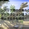 ジャングリア雨の日乗れないアトラクションは？停止するかも紹介！